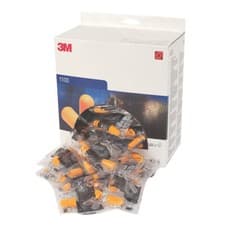 Image of 3M 1100 Orange Disposable Noise Reduction Foam Ear Plugs SNR 35dB Factory Sealed