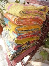 Image of Wholesale Lot Of Indian Vintage Kantha Quilt Handmade Cotton Throw Reversible