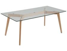 Image of Glass Top Coffee Table HUDSON