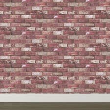 Image of Fresco Brick Wallpaper | Red (WAS £13.99)