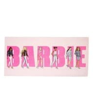 Image of Barbie Super Soft Beach Towel Pink 28X58 Inches Ages 3+