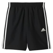 Image of ADIDAS Essentials Children's Boys Black 3-Stripe Shorts Size UK 5-6 Years NEW