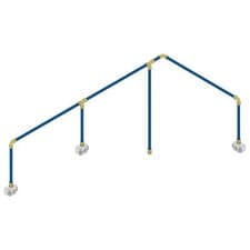 Image of Sealey Sharkbite Speedfit 3 Drop Air Supply System Kit 18 metre 22mm 18m