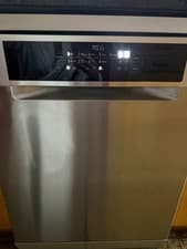 Image of AEG FFB76727PM GlassCare Full Size Dishwasher Stainless Steel A Rated