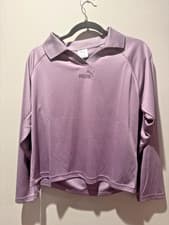 Image of PUMA Women's Essentials Animal Print Purple Hoodie Size M Pullover (74)