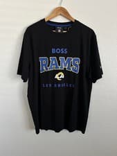 Image of HUGO BOSS x Los Angeles Rams NFL T-Shirt Super Bowl Stafford Men’s Size Medium