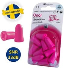 Image of SwedSafe - Cool Foam Ear Plugs for Small Ears 33dB, 5 pairs, 33dB SNR