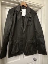 Image of BNWT- Barbour Men Beacon Sports Wax Jacket-Size L-Olive Green-RRP £399