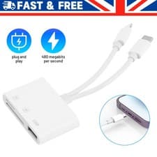 Image of Type C SD Card Reader Dual Slot USB 3.0 Adapter for Phone Camera Fast Transfer