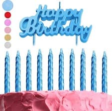 Image of Happy Birthday Candles Birthday Candles Set 10 Pieces