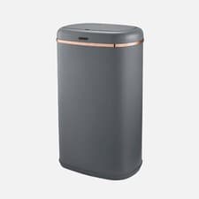 Image of Tower Cavaletto Square Sensor Bin, 58L, Grey and Rose Gold T838010GRY