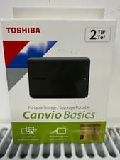 Image of Toshiba 2TB Canvio Basics portable hard drive Brand New boxed Sealed BNIB