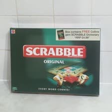 Image of Scrabble Original New & Sealed Board Game 2003 Mattel 51263 Scrabble Dictionary