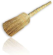 Image of TRADITIONAL UNIQUE AMERICAN HAND MADE CORN SWEEPING BROOM STABLE YARD BRUSH m2