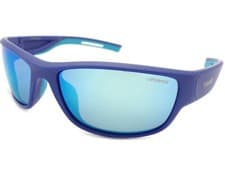 Image of Polaroid Polarized Sunglasses Blue with Blue Mirrored Lenses PLD7028 PJP