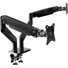 Image of Invision Dual PC Monitor Arm Bracket Ergonomic Height Adjustable (Gas Assisted)