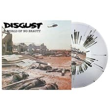 Image of DISGUST - A WORLD OF NO BEAUTY  THROWN INTO OBLIVION CLEAR/BLACK SPL - F600z