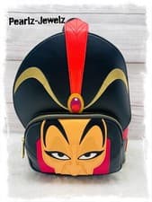 Image of Loungefly Disney Aladdin Jafar Cosplay Figural Face Mini Backpack NWT