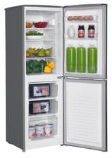 Image of Cookology 50/50 Fridge Freezer 142L Freestanding 48cm - Inox CFF1425050IX