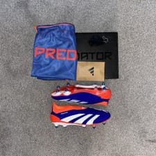 Image of ADIDAS PREDATOR ELITE LACELESS SG BOOTS - LUCID BLUE - UK 8 - NEW IF6318