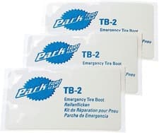Image of Park Tool Emergency Tyre Boot TB-2C Black/Silver for Puncture Repair