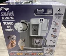 Image of Ninja Swirl by CREAMi Soft Serve & Ice Cream Maker, 13 Programs, 2x 480ml Tubs