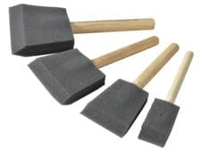 Image of Rustins Foam Brush Set, 4 Piece RUSFBSET