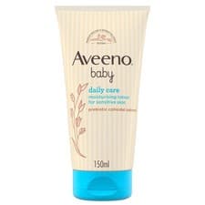 Image of Aveeno Baby Daily Care Moisturising Lotion (1x 150ml), Soothing Baby Cream to...
