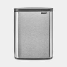Image of Brabantia Bo Waste Bin Matt Steel Fingerprint Proof 12L