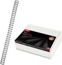 Image of GBC WireBind Binding Wires, 9.5 mm, 85 Sheet Capacity, A4, Black, Pack of 100,