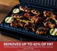 Image of George Foreman Medium Health Fit Grill 25810 1630W Non-Stick Plates