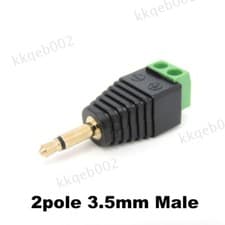 Image of 3.5mm Jack Plug 2 3 4 pin Pole mono Stereo 3.5 Male female AV Screw Terminal