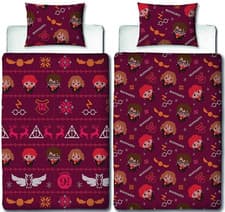 Image of Harry Potter Single Duvet Cover Reversible Bedding Set Harry Potter Duvet Set
