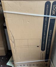 Image of Logik 90cm Glass Chimney Cooker Hood Grey/ Silver L90CHDG21 Brand New Sealed