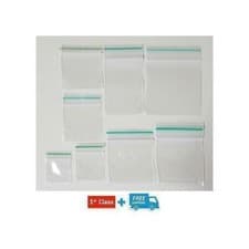 Image of Resealable Gripseal Grip Seal Bags Poly Polythene Plastic Plain Clear 11 Sizes