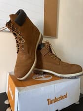 Image of Timberland 6 Inch Premium Boots Rust Nubuck Size Uk 13.5 (Brand New)