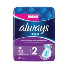 Image of Always Sensitive Long Ultra Sanitary Pads With Wings (Pack of 8) C000102