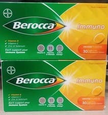 Image of Berocca Immuno Effervescent Orange Flavour Food Supplement 2x 30 Tablets