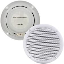 Image of 2x Moisture Resistant Ceiling Speakers 80W 16Ohm 5" Kitchen Bathroom 2 Way Loud