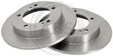 Image of 2x Brake disc solid 15657 A.B.S. for SUZUKI SJ410 Cabrio SJ410 SJ413