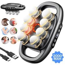Image of Massage Gun Deep Tissue Muscle Therapy Percussion Message Relax Back Neck 8 head