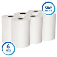 Image of Scott Slimroll Paper Towel, 1-Ply, 8 Inch X 580 Foot, Case of 6