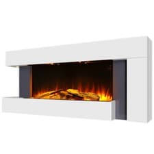 Image of Fireplace & Surrounds Suite Electric Fire Flame Media Entertainment Room Heating