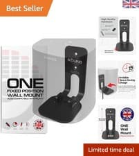 Image of Precision Engineered Black Wall Mount for Sonos ONE & Gen 2 Speakers