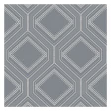 Image of Superfresco Saville Row Wallpaper | Geometric Slate Grey Metallic (WAS £18.99)