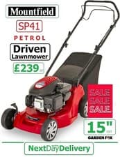 Image of MOUNTFIELD SP41 Driven Petrol 15" Lawnmower 297412043/M21 - 8008984845145 ZTM
