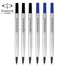 Image of Parker Pen Rollerball Refill x 2 in Blue or Black Medium or Fine Tip