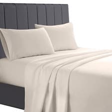 Image of Luxury 100% Egyptian Cotton 200 Thread Count Flat Sheet Single Double King SK