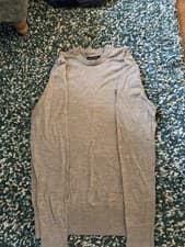 Image of All Saints Grey Wool Sweater Small