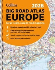 Image of Collins Big Road Atlas Europe 2026 (A3 Spiral) - 9780008716462